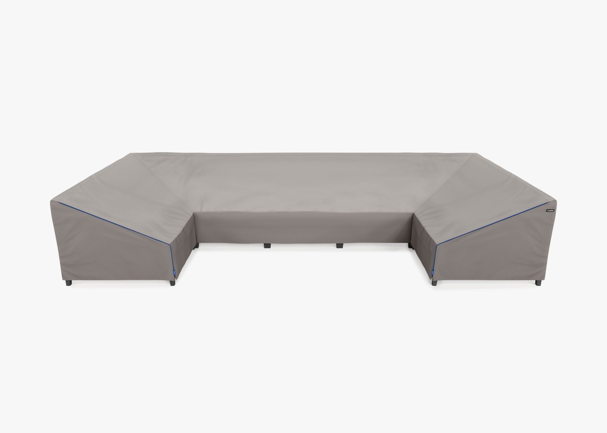 Cover for Aluminum U Sectional - 7 Seat, front. Custom fit weather protection for your Outer outdoor furniture. #title_default title