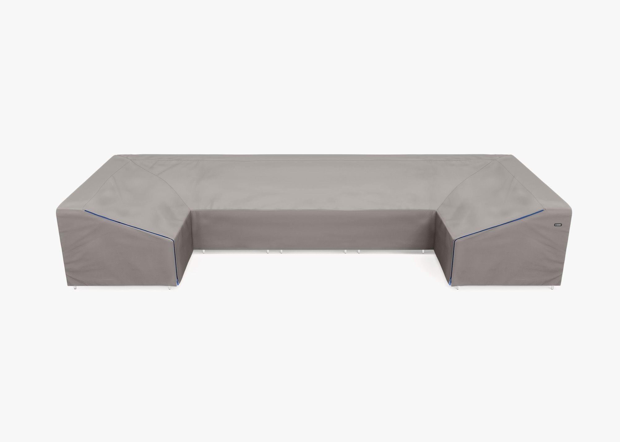 Cover for Wicker U Sectional - 7 Seat, front. Custom fit weather protection for your Outer outdoor furniture. #title_default title