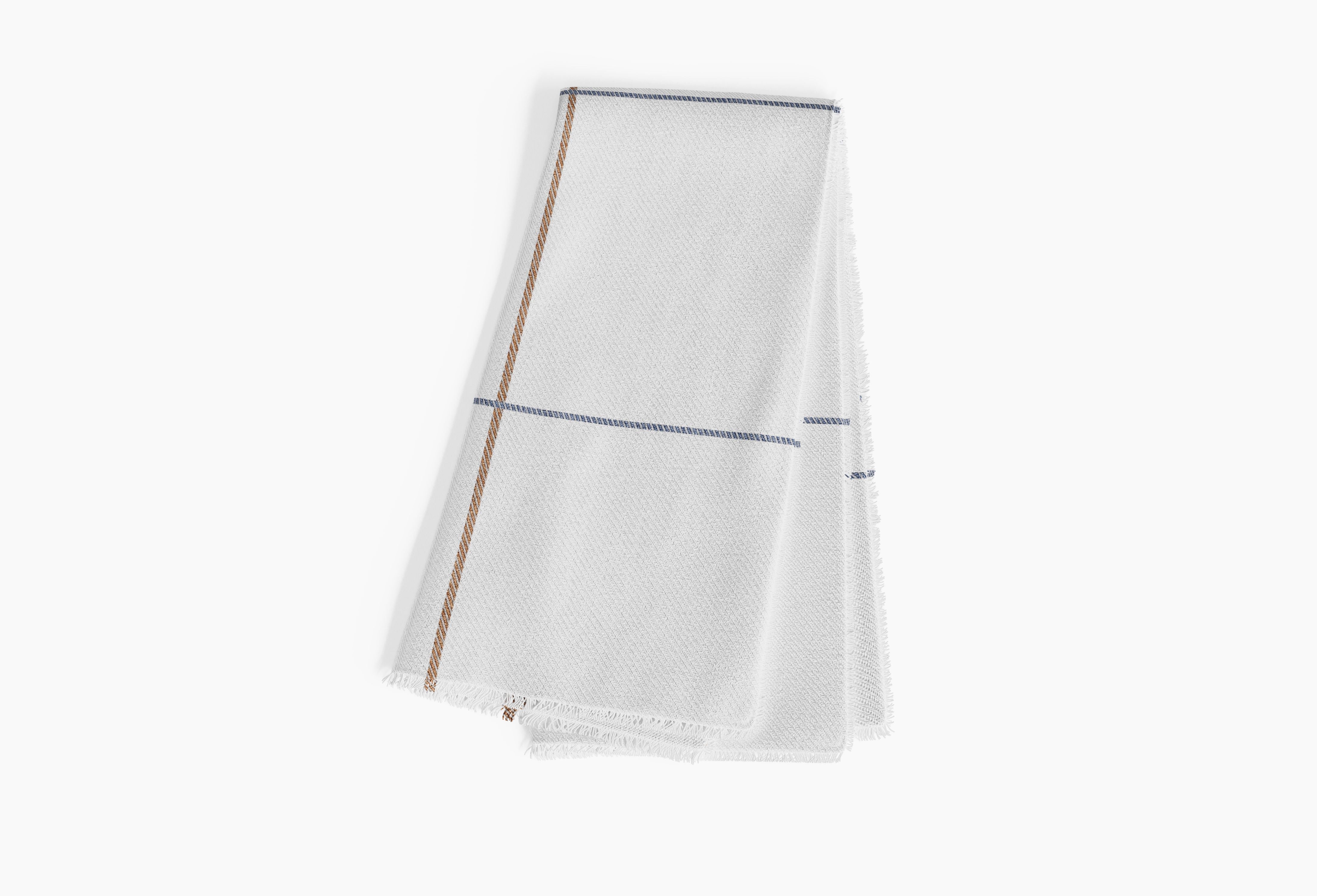 Outdoor Bug Shield Throw Blanket - #color_Swan White Windowpane Plaid