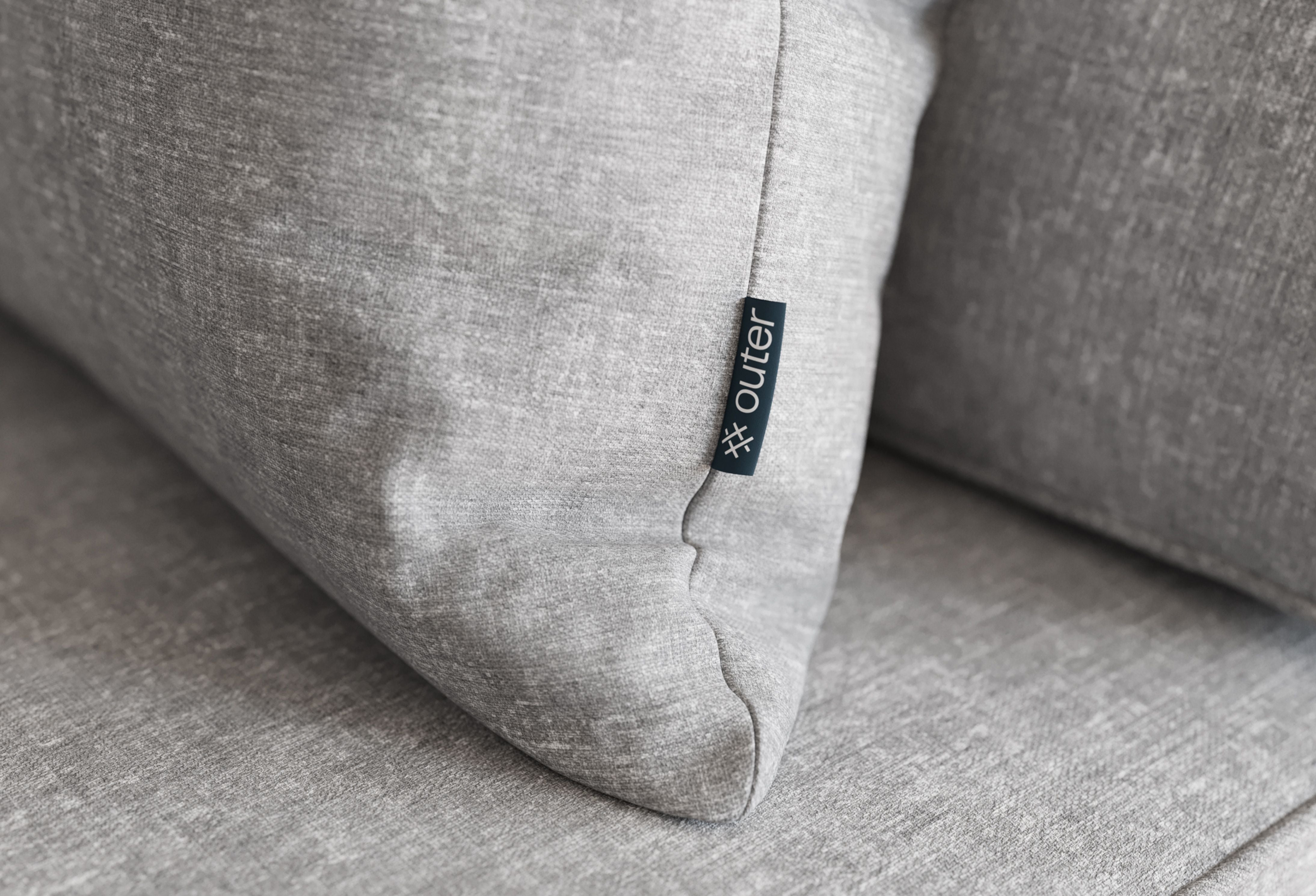 OuterWeave Outdoor Throw Pillow - 20 x 20 #color_pacific fog gray