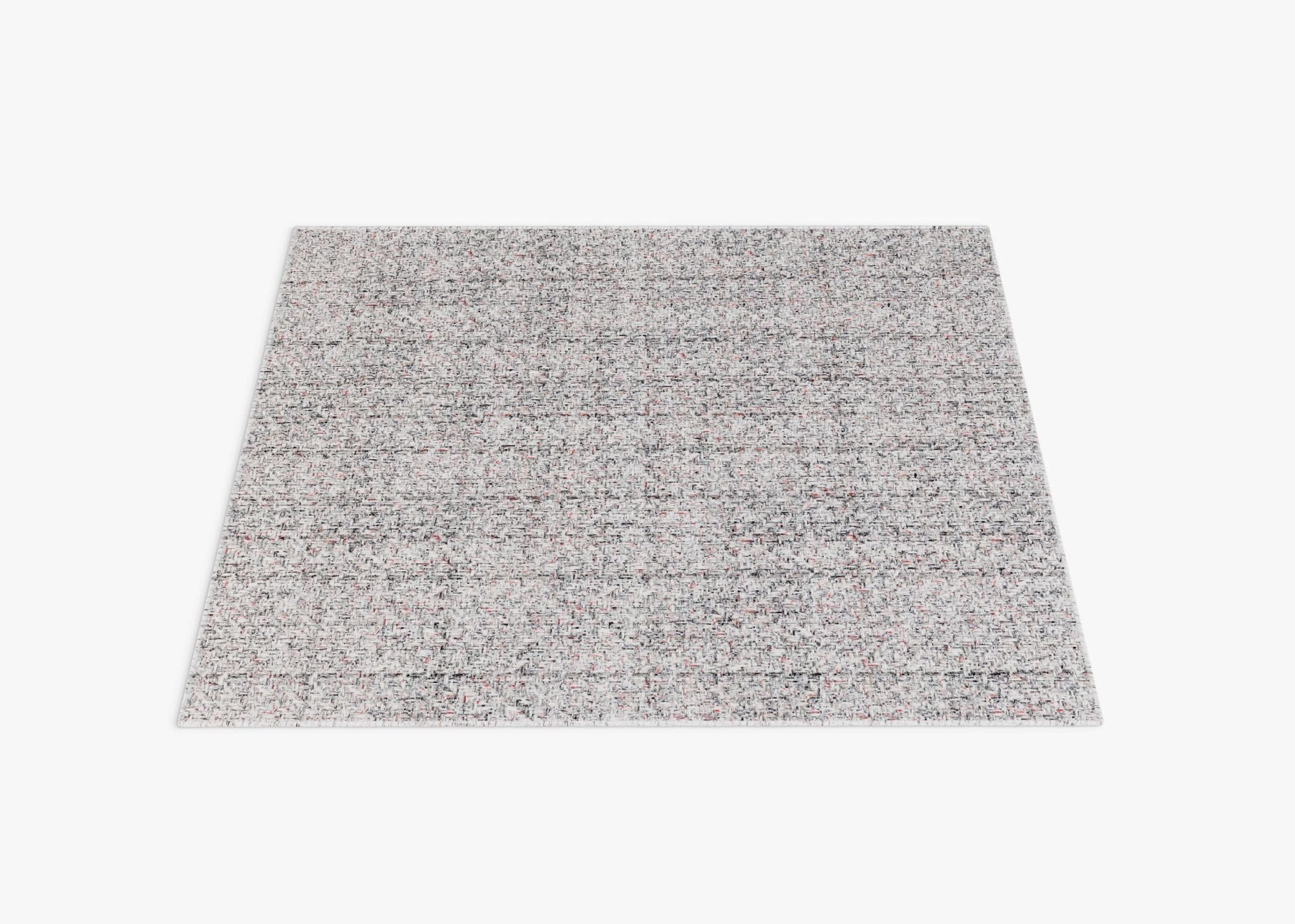 Eco-Friendly Outdoor Rug in Seashell Gray, laid flat, has a pattern that hides dirt. #color_Seashell Gray