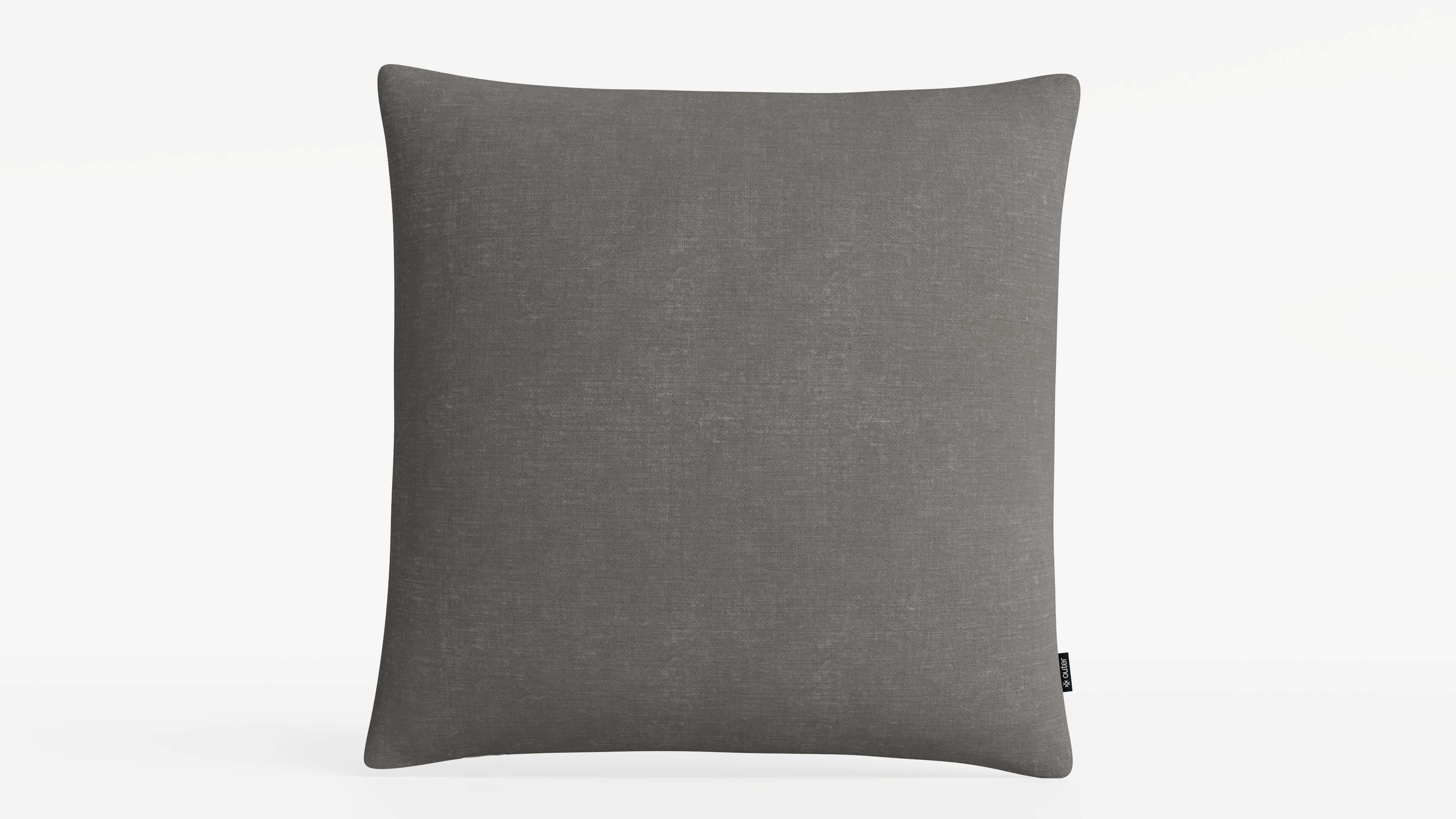 OuterWeave Outdoor Throw Pillow - 20 x 20 #color_dark pebble gray