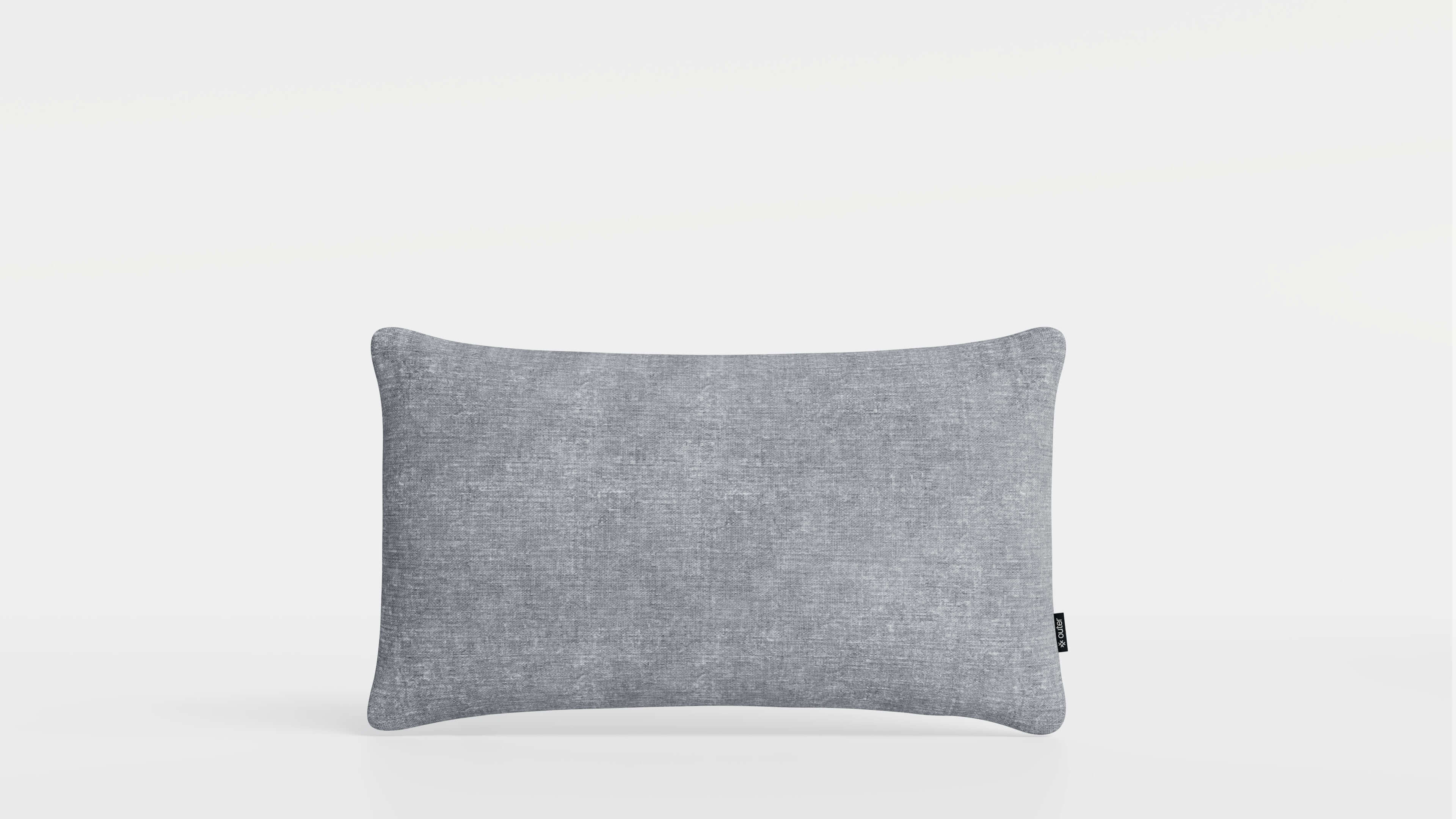 OuterWeave Outdoor Throw Pillow - 12 x 20 #color_pacific fog gray