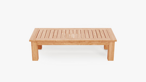 Teak Outdoor Coffee Table - Square Leg - Large